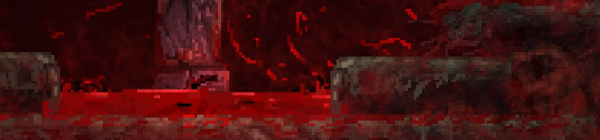 The floor isn't lava, it's blood, with tentacles in it.