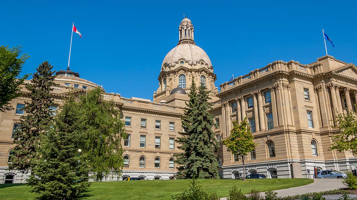The Alberta Legislature Building in Edmonton