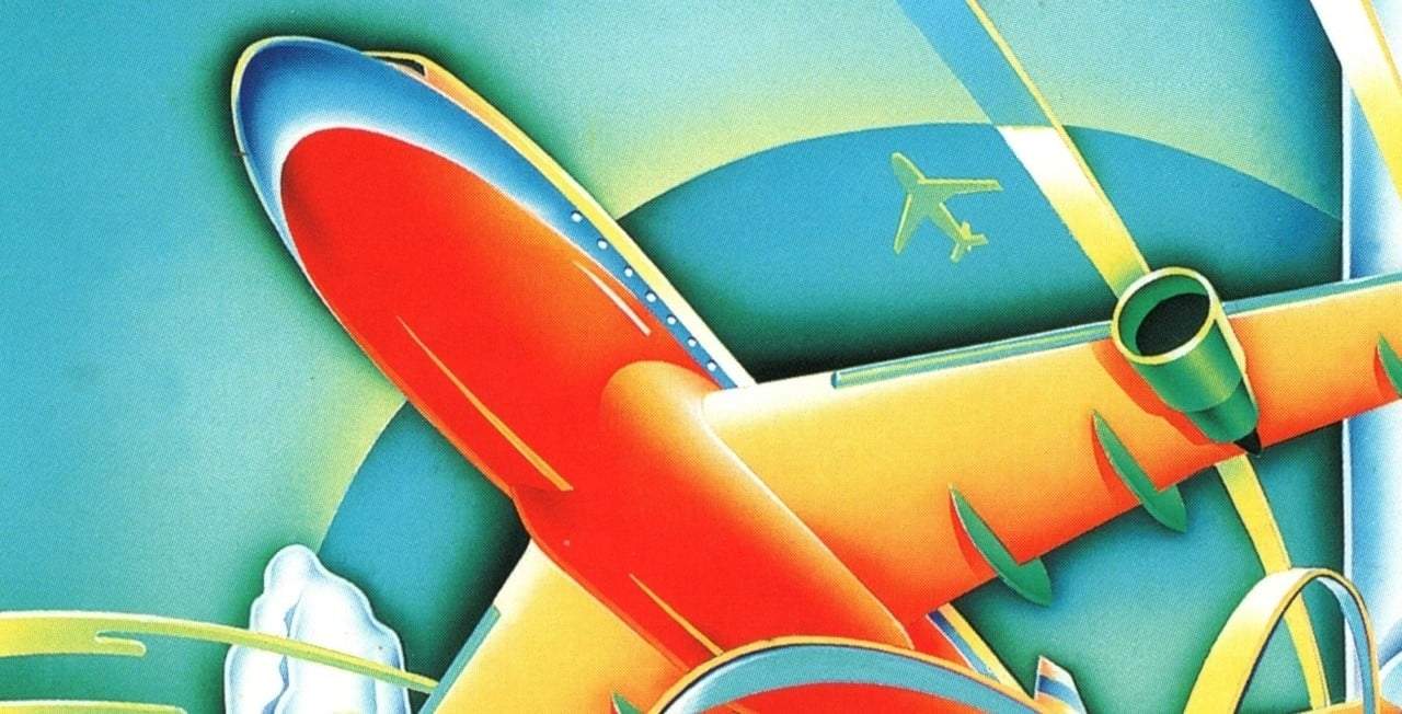Key art for Koei's Air Management '96 showing an airplane