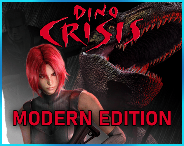 Promotional artwork for Rotmill's Dino Crisis Modern Edition fan mod