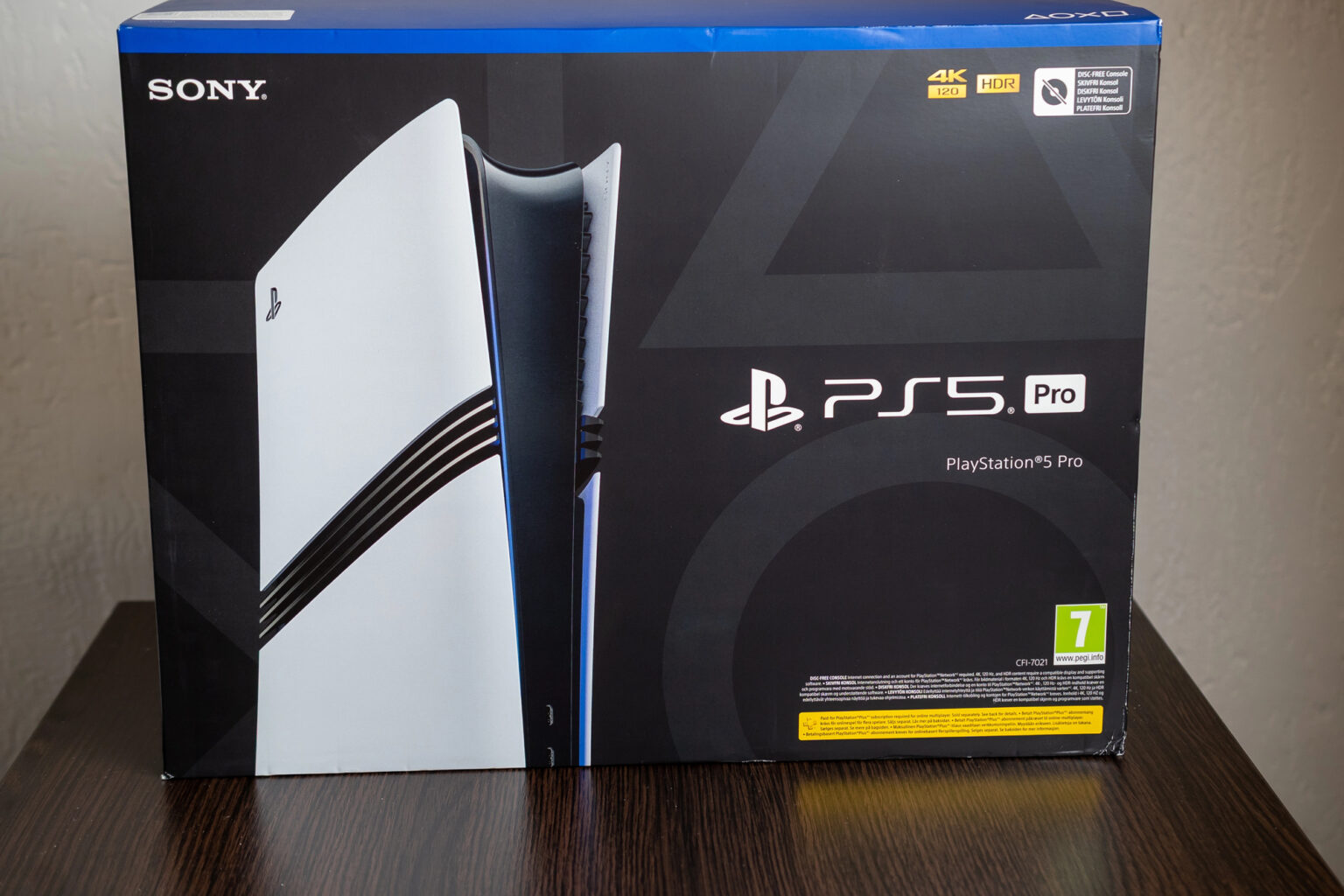 PlayStation 5 Pro console box at retail