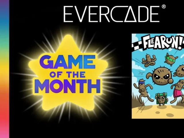 FleaRun! key art for Evercade's October 2026 Game of the Month announcement