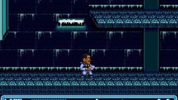 Winston Zeddemore exploring an icy cavern in Ghostbusters: Special Edition