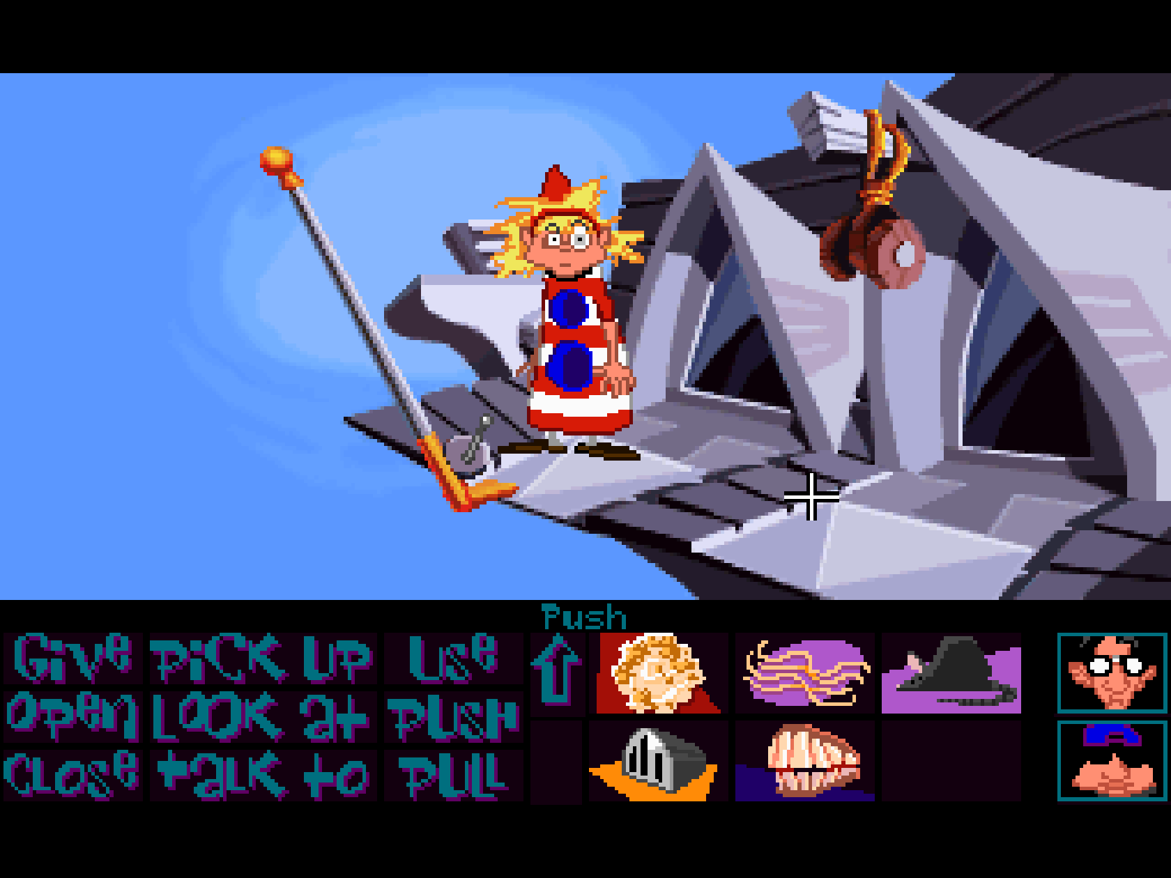 Day of the Tentacle running in ScummVM