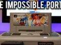 Super Famicom Street Fighter Zero 2 cartridge in a console, labeled "The Impossible Port?".