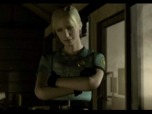 A close-up of Officer Cybil Bennett in a cutscene from the original Silent Hill