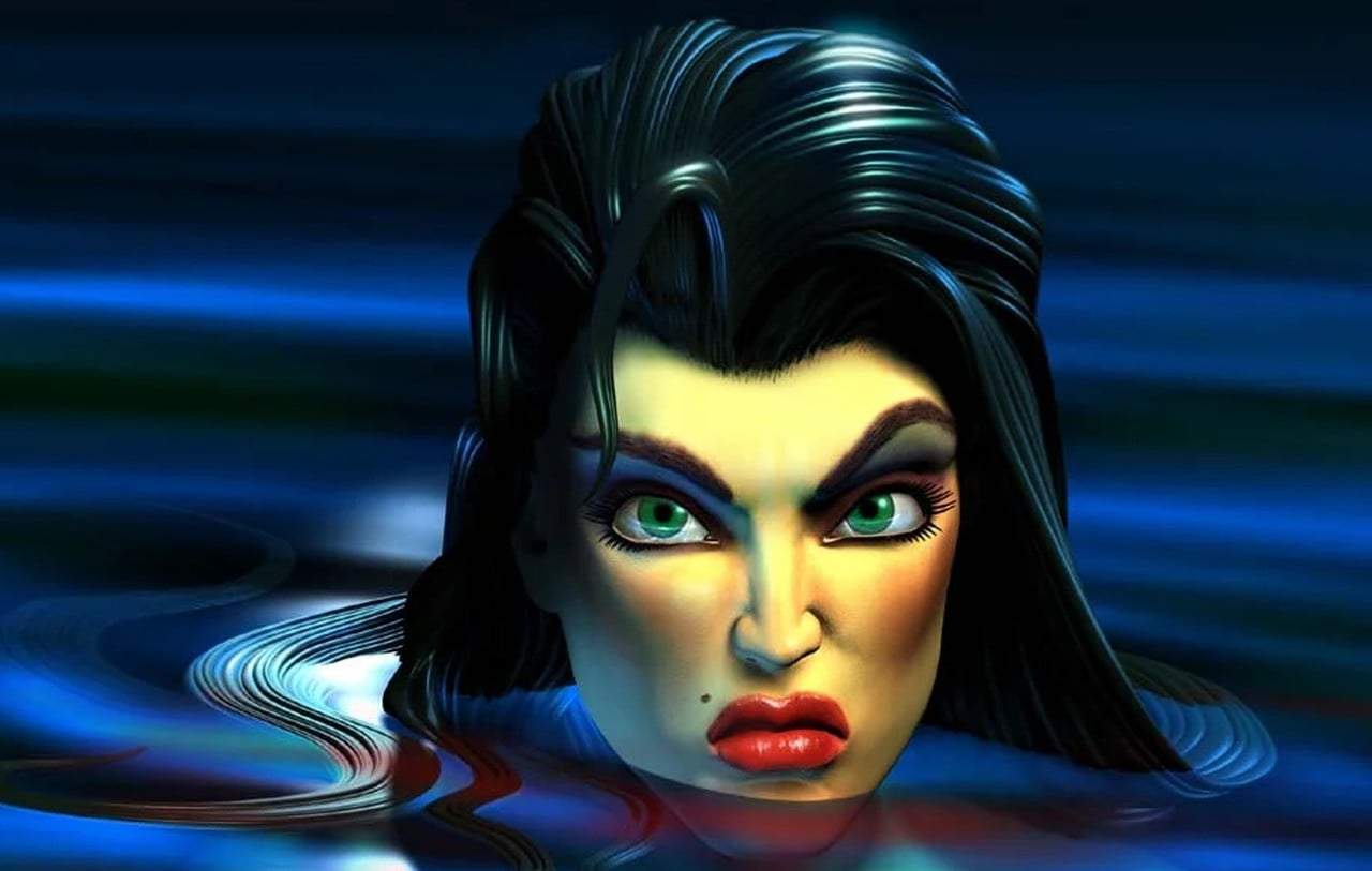 Elexis Sinclaire's face from the original 1998 SiN box art