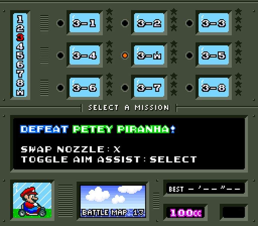 Super Mario Kart Deluxe gameplay screenshot from the fan-made SNES expansion