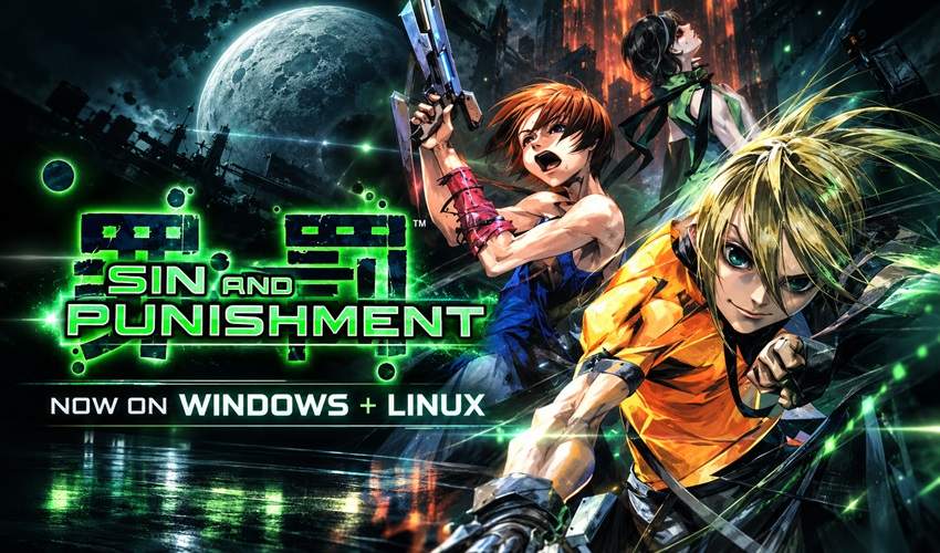 Sin and Punishment gameplay running on PC via the snprecomp port