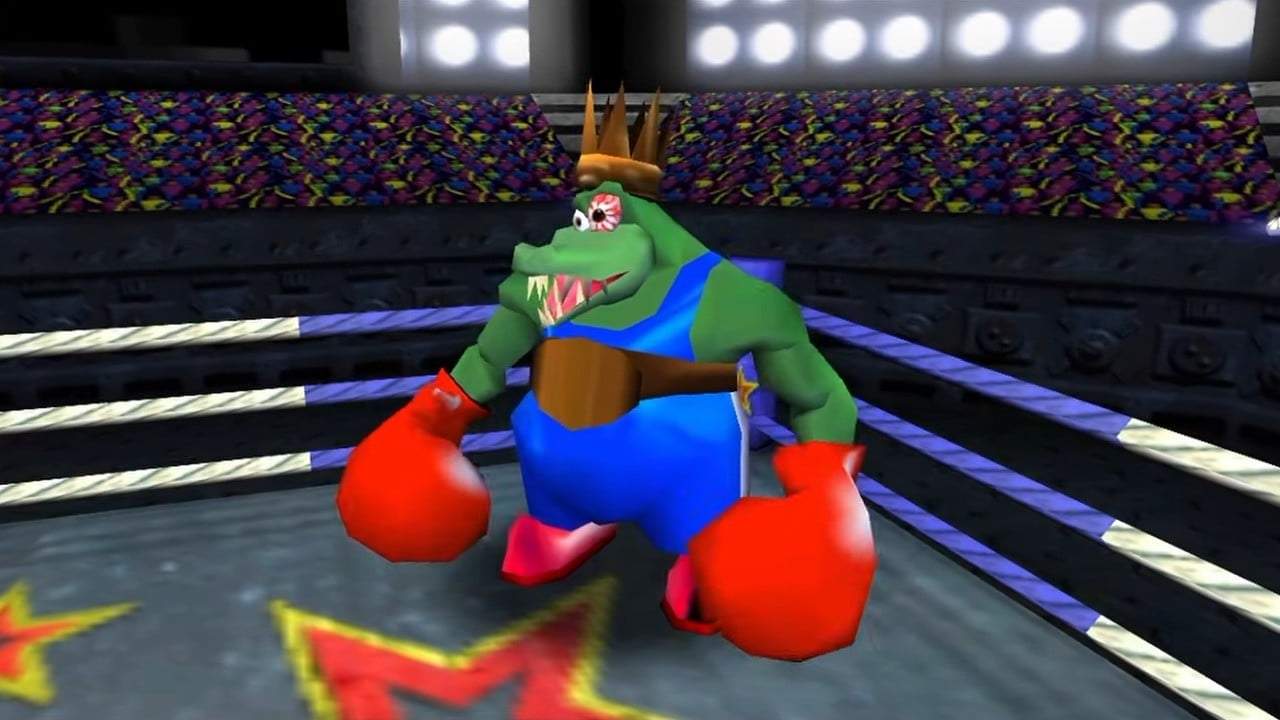 King K. Rool in Donkey Kong 64's boxing ring
