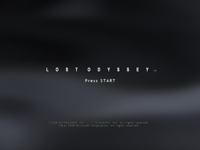 Lost Odyssey title screen reading 'Press START' in the fan-made native PC port