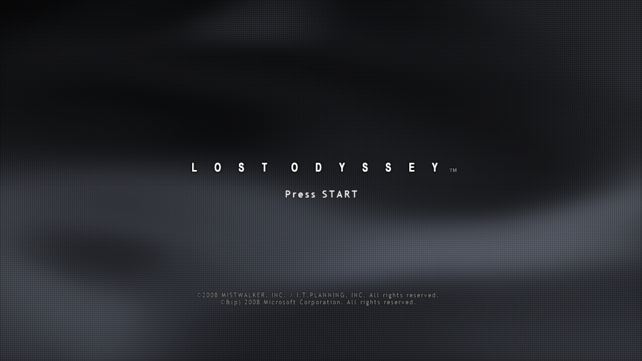 Lost Odyssey title screen reading 'Press START' in the fan-made native PC port