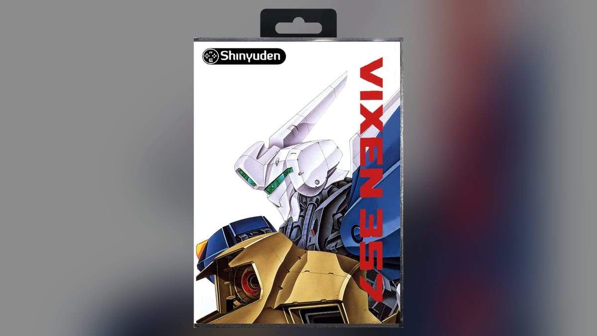 Key art for the Sega Mega Drive strategy RPG Vixen 357