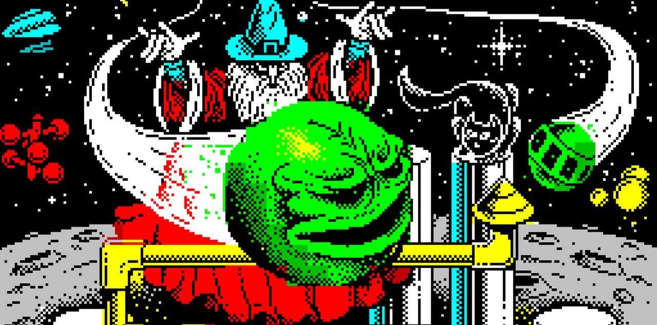Rebuilt Wizball Enhanced Edition gameplay presentation on the ZX Spectrum 128K