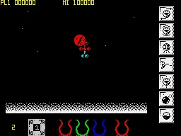 Gameplay from the original 1987 ZX Spectrum release of Wizball